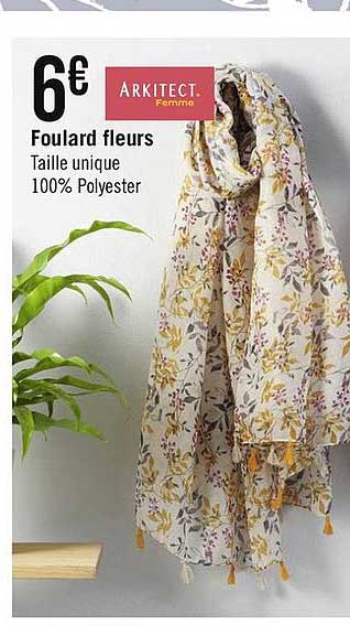 foulard fleurs arkitect