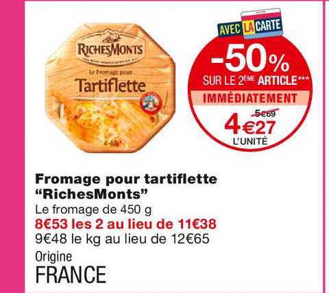 Fromage Pour Tartiflette "richesmonts"