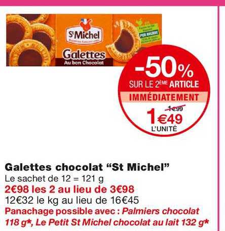 Galettes Chocolat "st Michel"