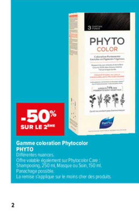 gamme coloration phytocolor phyto