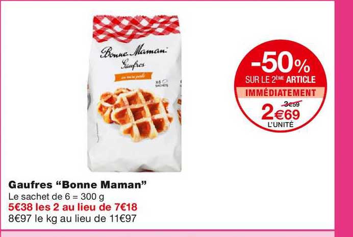 gaufres "bonne maman"