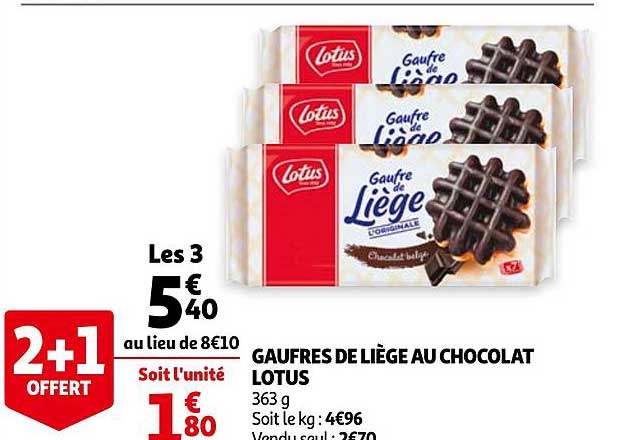 Gaufres De Liège Au Chocolat Lotus