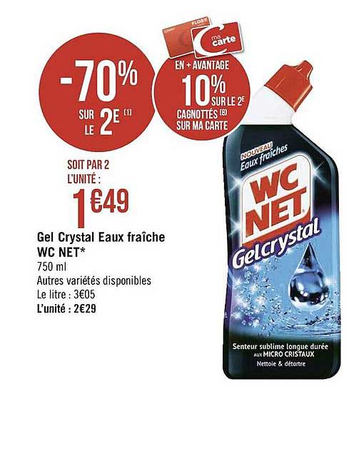 Gel Crystal Eaux Fraîche Wc Net