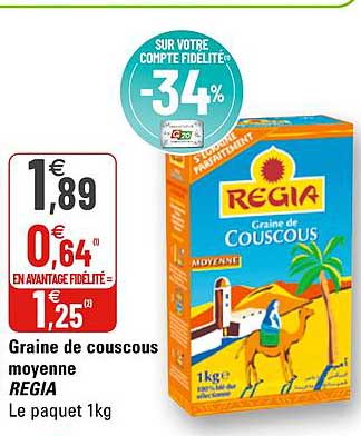 graine de couscous moyenne regia