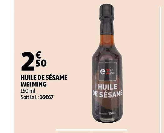 huile de sésame wei ming