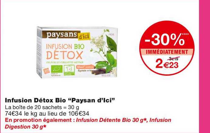 infusion détox bio "paysan d'ici"