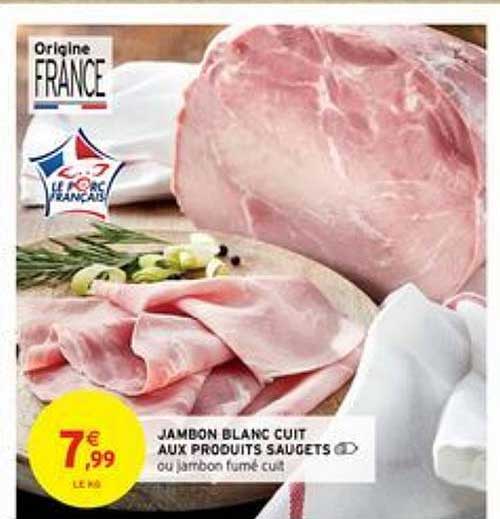 Jambon Blanc Cuit Aux Produits Saugets