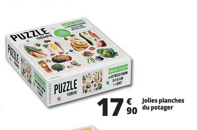 jolies planches du potager puzzle thérapie