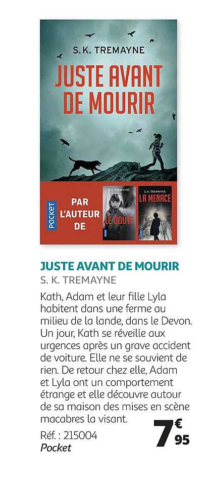 juste avant de mourir - s.k. tremayne