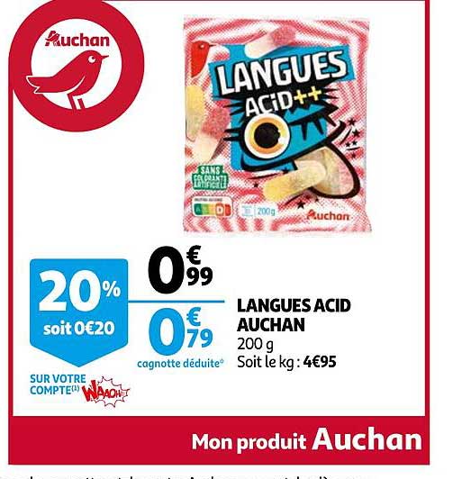 langues acid auchan