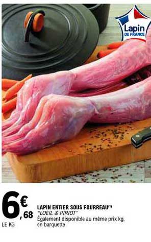 lapin entier sous fourreau "loeil & piriot"