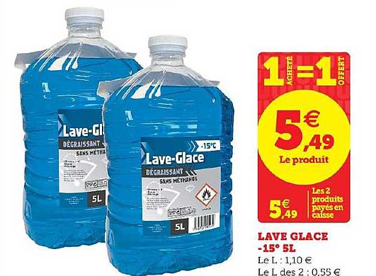 lave glace 115° 5l