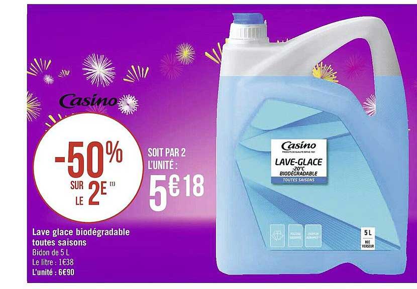 lave glace biodégradable toutes saisons