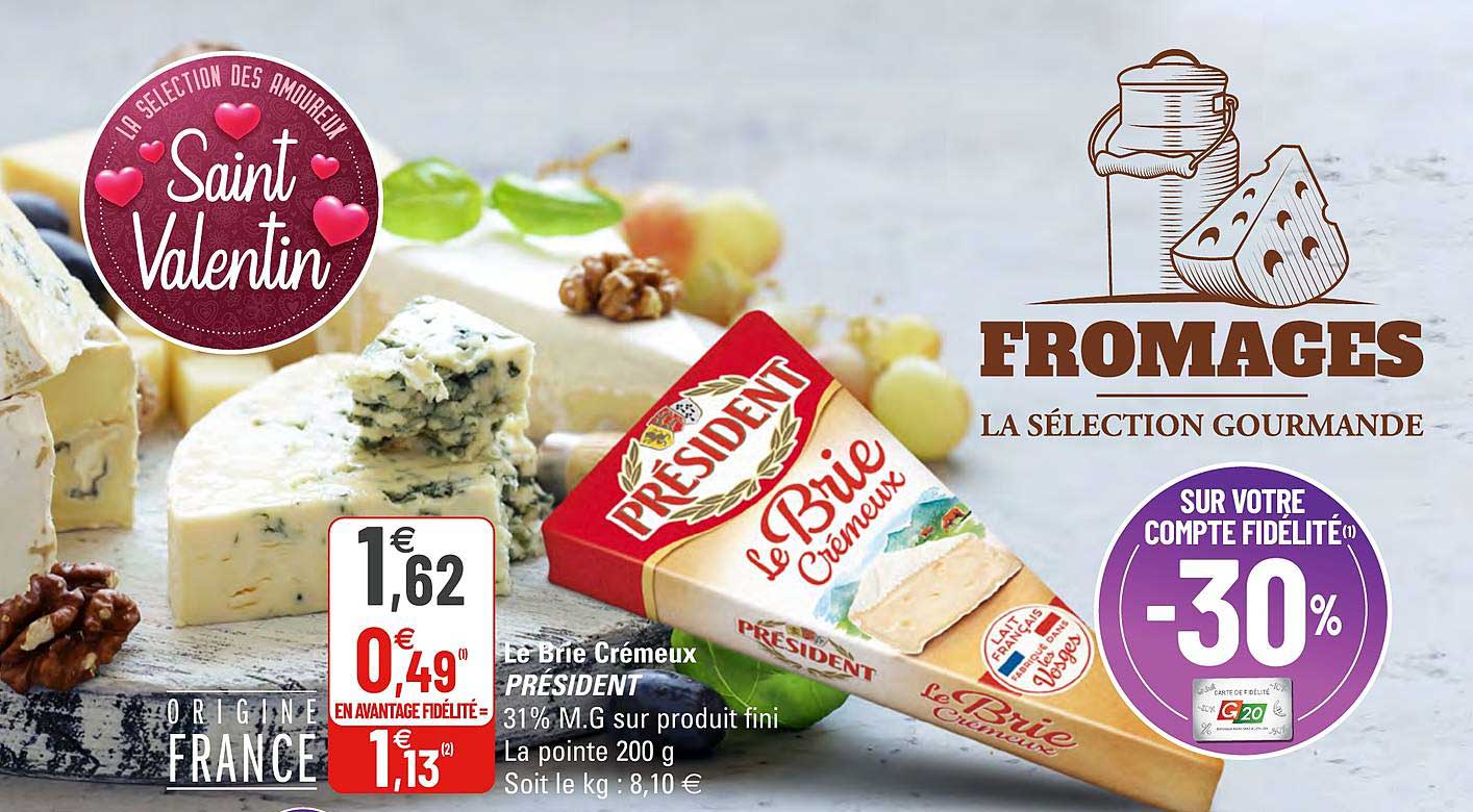 Le Brie Crémeux Président