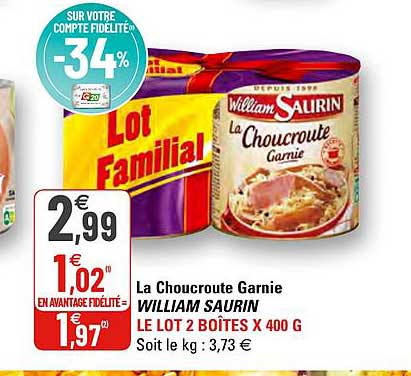 le choucroute garnie william saurin