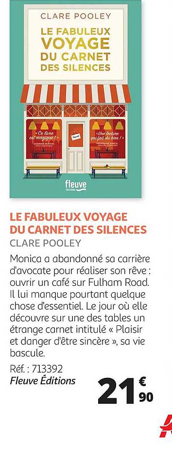 le fabuleux voyage du carnet des silences - clare pooley