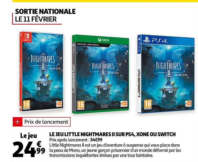 le jeu little nightmares ii sur ps4, xone ou switch