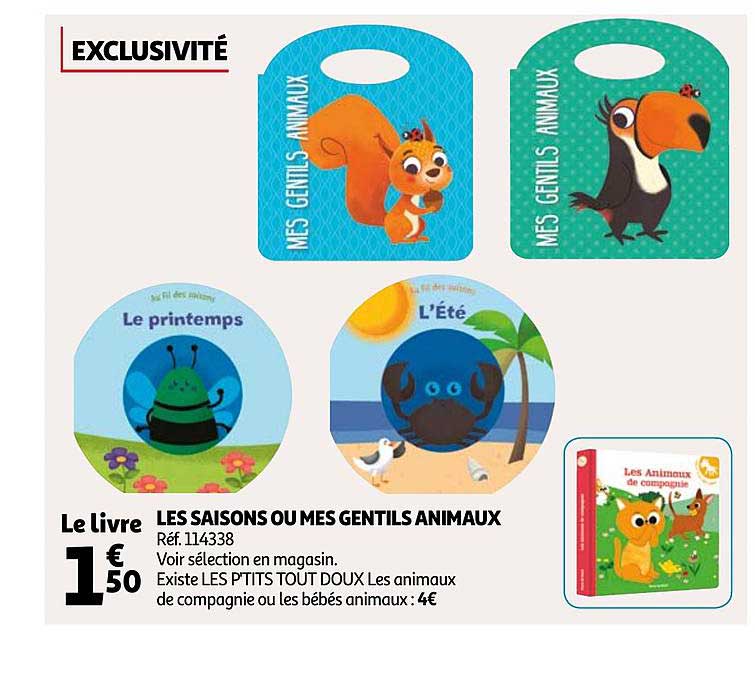 les saisons ou mes gentils animaux