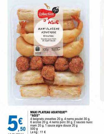 maxi plateau asiatique "agis"