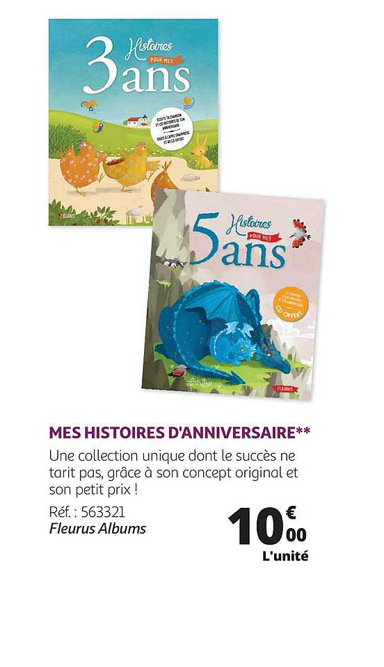 mes histoires d'anniversaire - fleurus albums