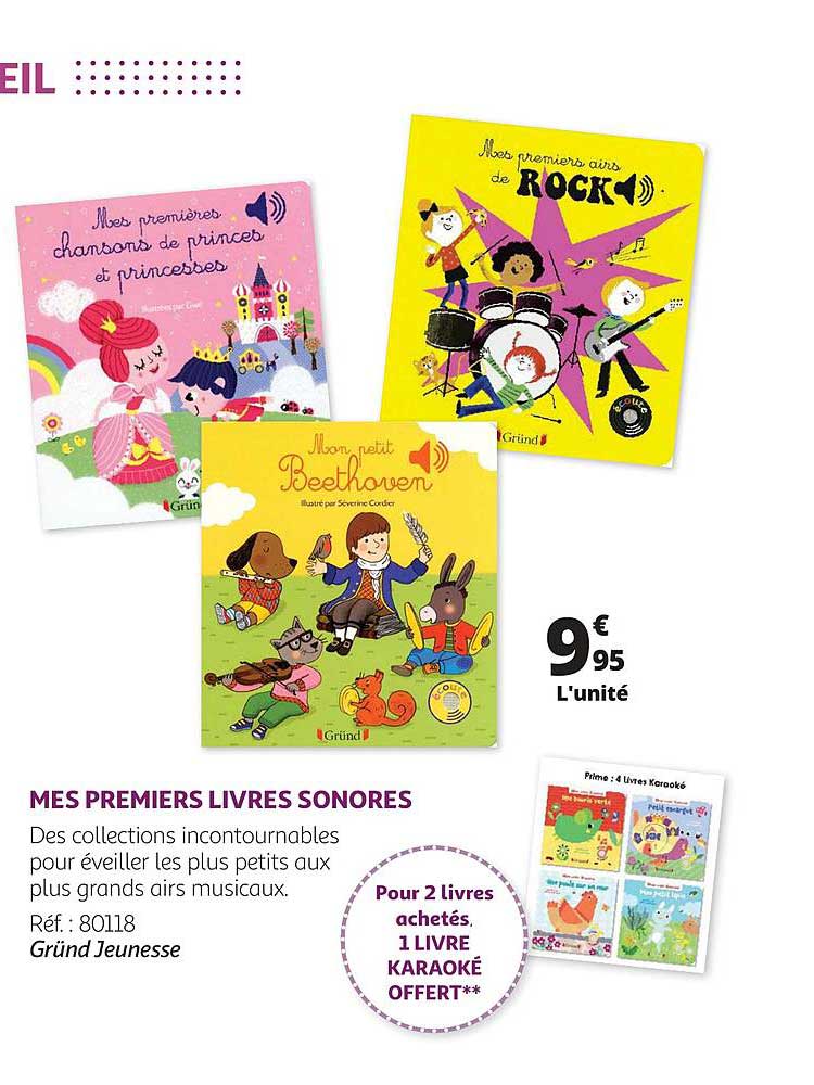 mes premiers livres sonores - gründ jeunesse