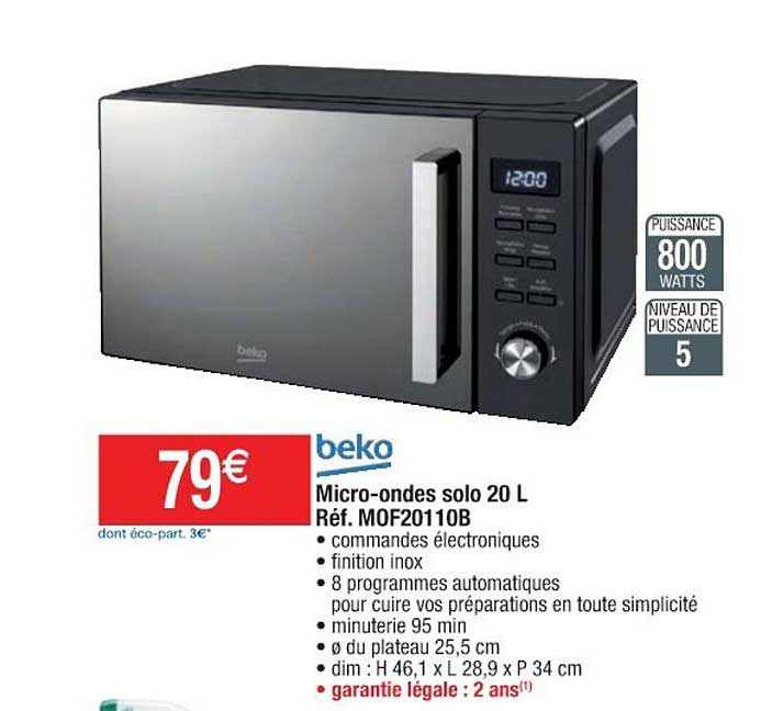 Micro-ondes Solo 20 L Beko
