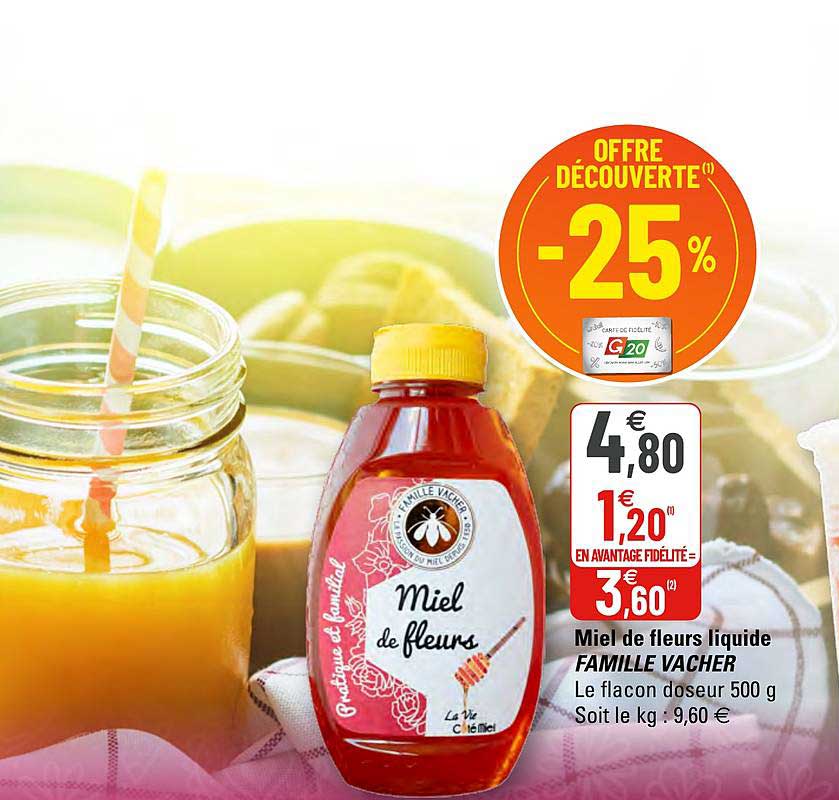 miel de fleurs liquide famille vacher