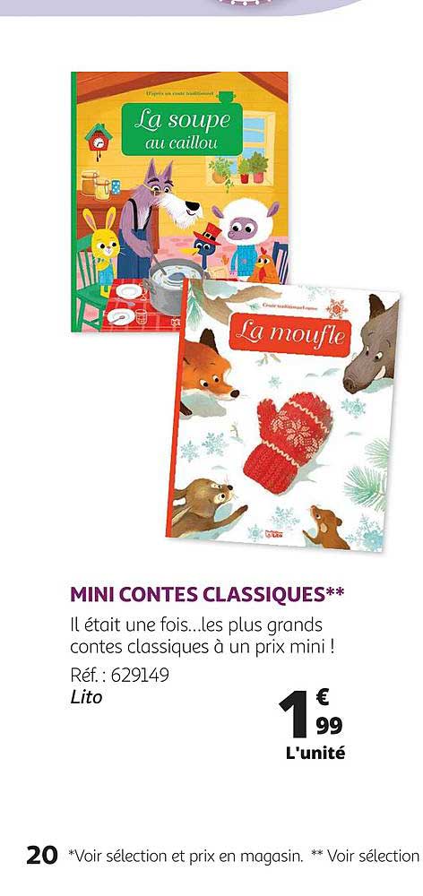 mini contes classiques - lito