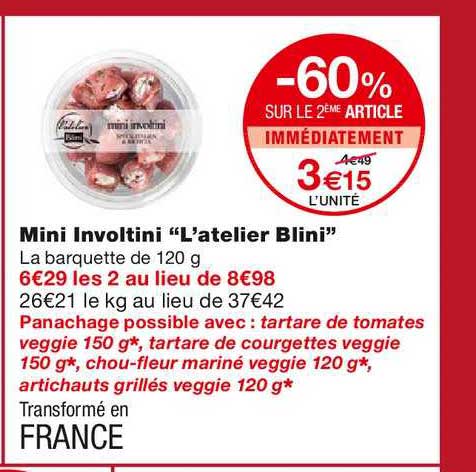 mini involtini "l'atelier blini"