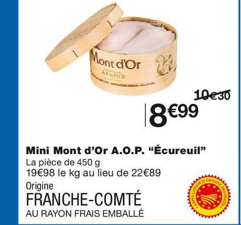 mini mont d'or a.o.;p. "écureuil"