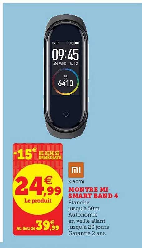 montre mi smart band 4 xiaomi