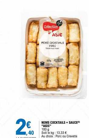 nems cocktails + sauce "agis"