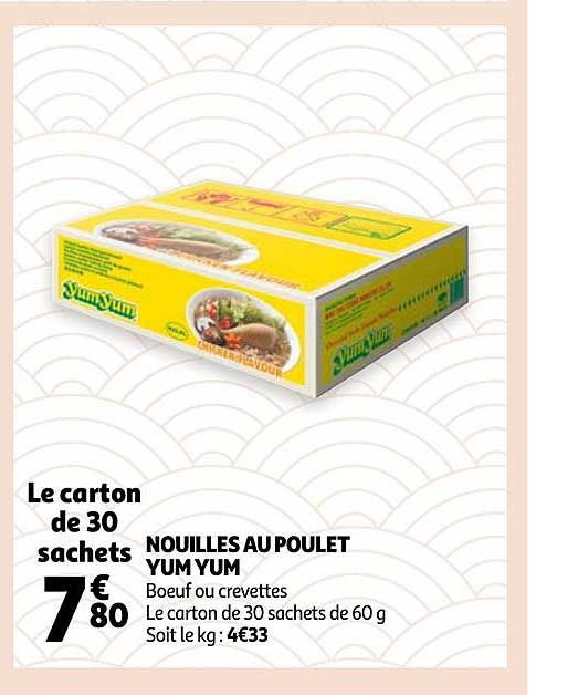 nouilles au poulet yum yum