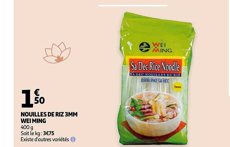 nouilles de riz 3mm wei ming