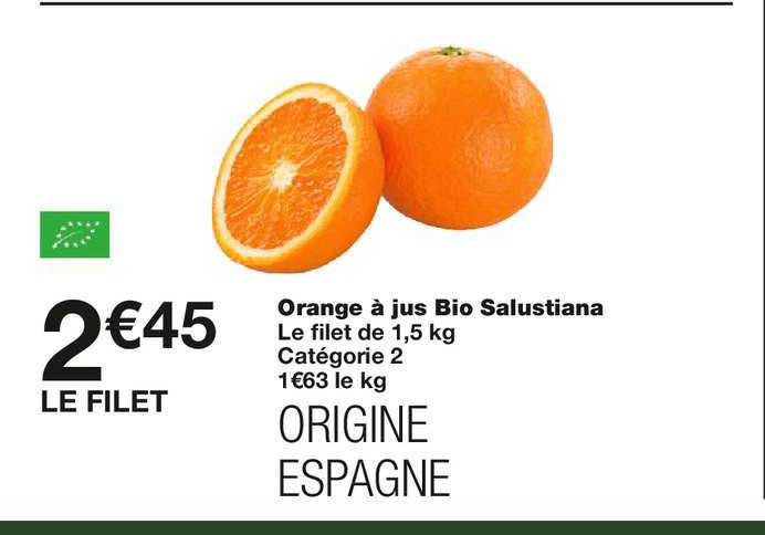 orange à jus bio salustiana