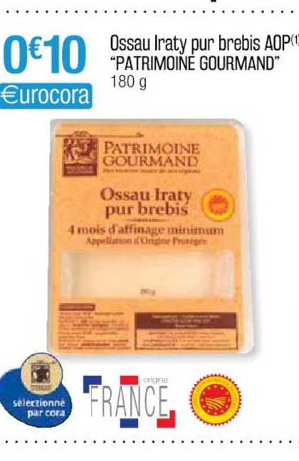 ossau iraty pur brebis aop "patrimoine gourmand"