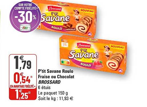 p'tit savane roulo fraise ou chocolat brossard
