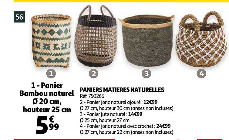 paniers matières naturelles