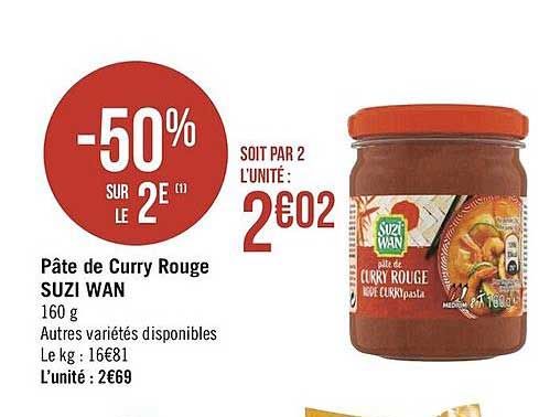 pâte de curry rouge suzi wan