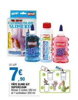Pâte Slime Kit Superclear