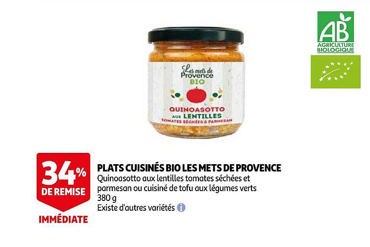plats cuisinés bio les mets de provence