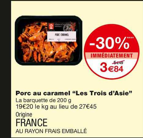 Porc Au Caramel "les Trois D'asie"