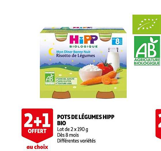 pots de légumes hipp bio