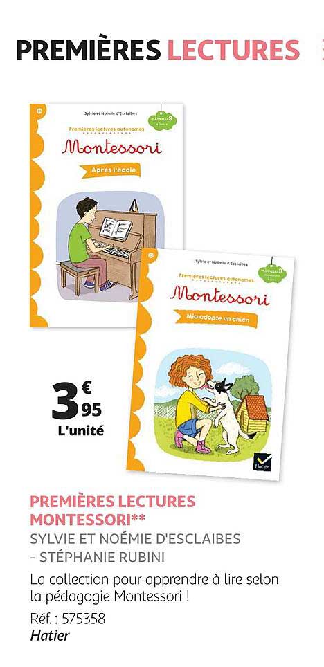 premières lectures montessori