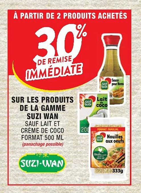 produits de la gamme suzi wan