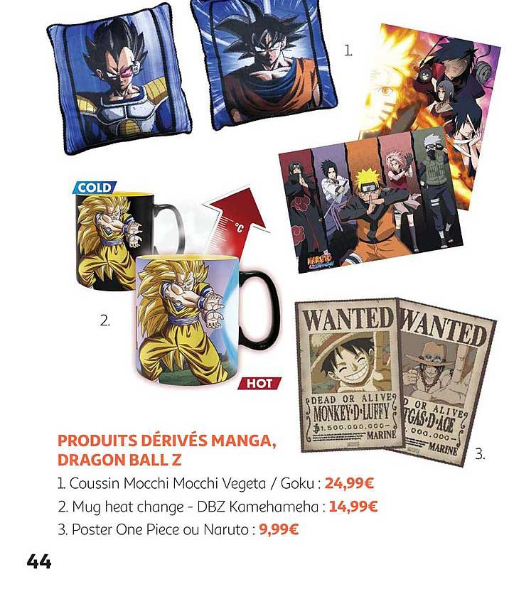 produits dérivés manga, dragon ball z