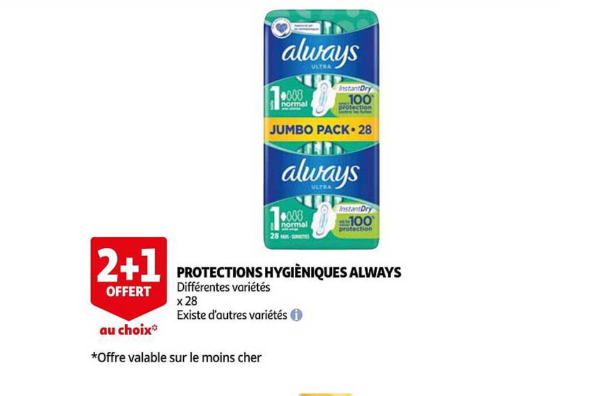 protections hygiéniques always