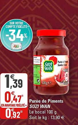 purée de piments suzi wan