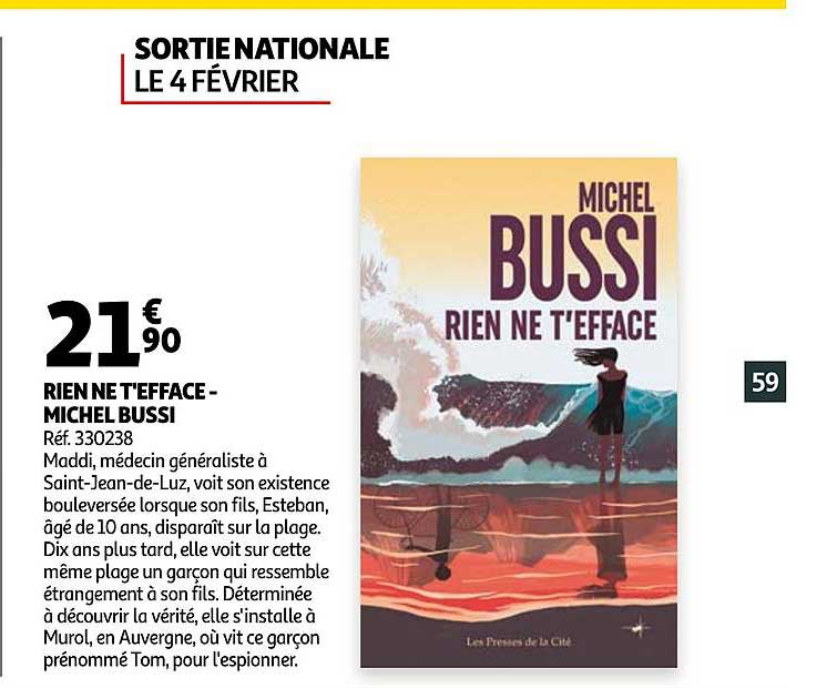 rien ne t'efface - michel bussi