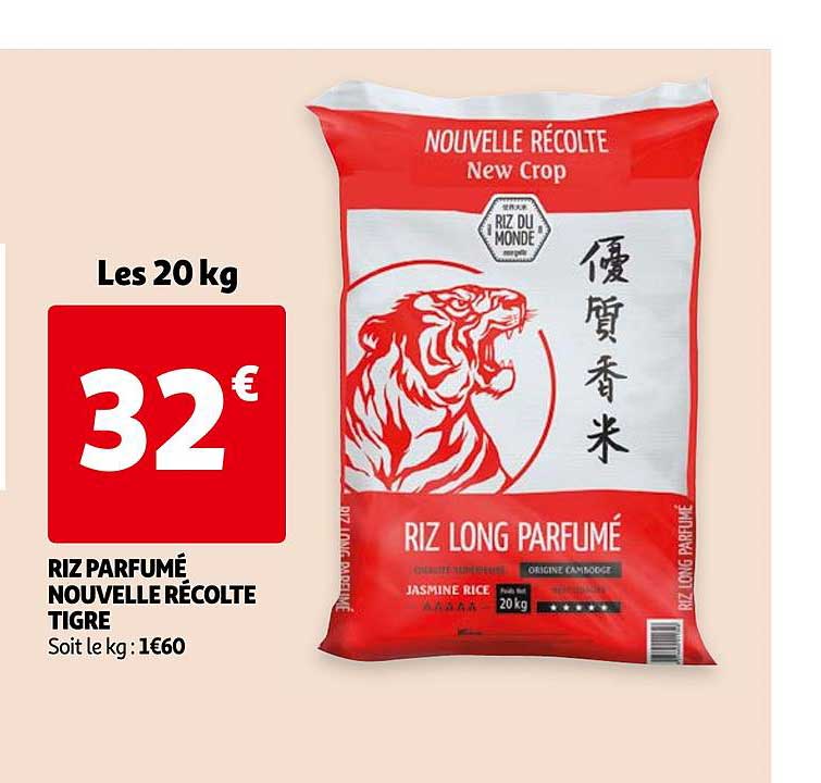 riz parfumé nouvelle récolte tigre